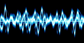 Visual representation of a soundwave