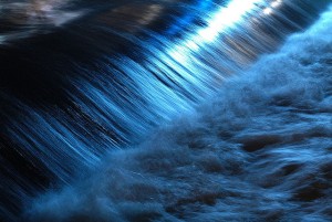 Blue Flowing River